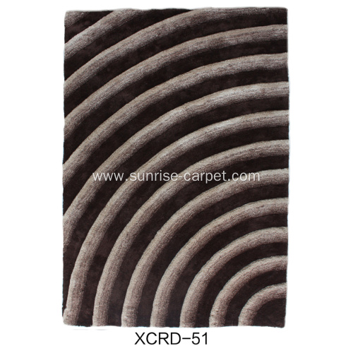Microfiber With Gradational color 3D Carpet